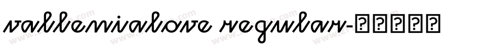 vallenialove regular字体转换